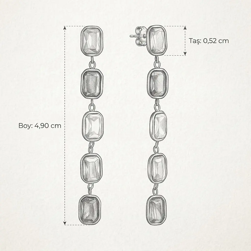 Gradina Earring | Çelik Küpe 4