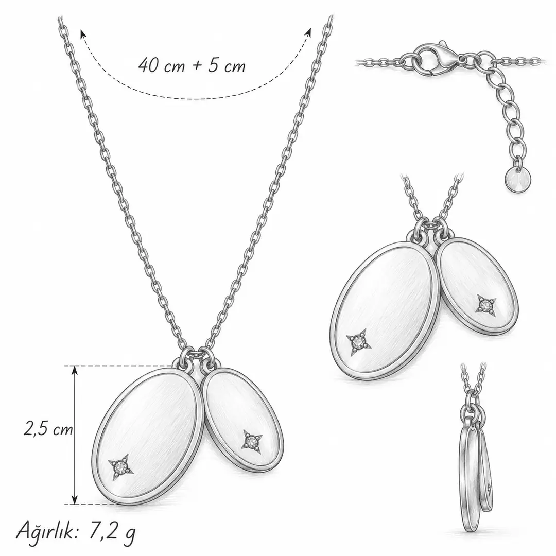 Hiloni Necklace | Erkek Çelik Kolye 3