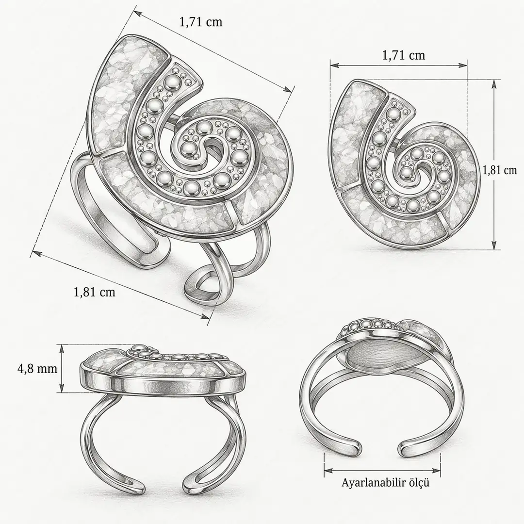 Canmare Ring | Çelik Yüzük 5