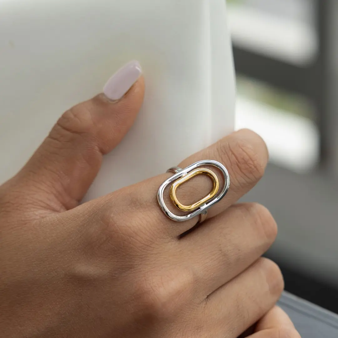 Ellisse Ring | Çelik Yüzük 4