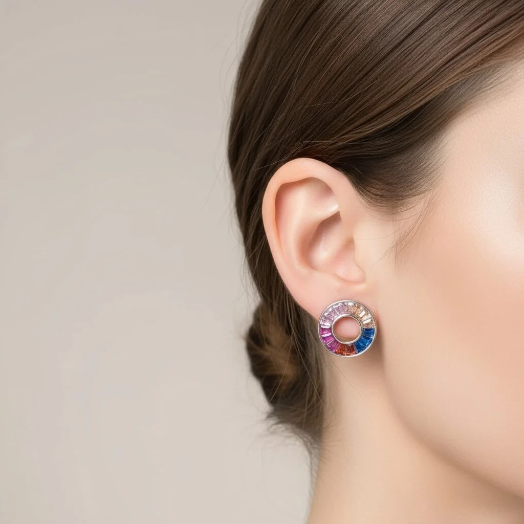 Rainbow Earring | Silver Küpe