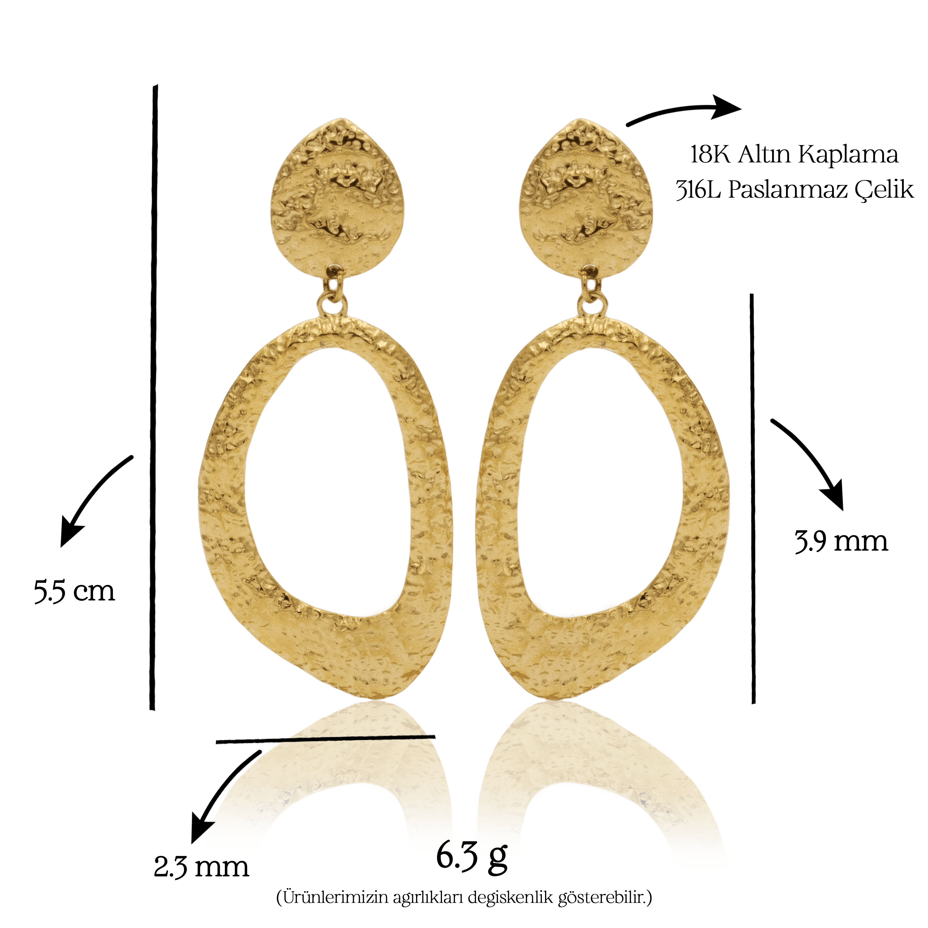 Elviera Bold Earrings | Küpe