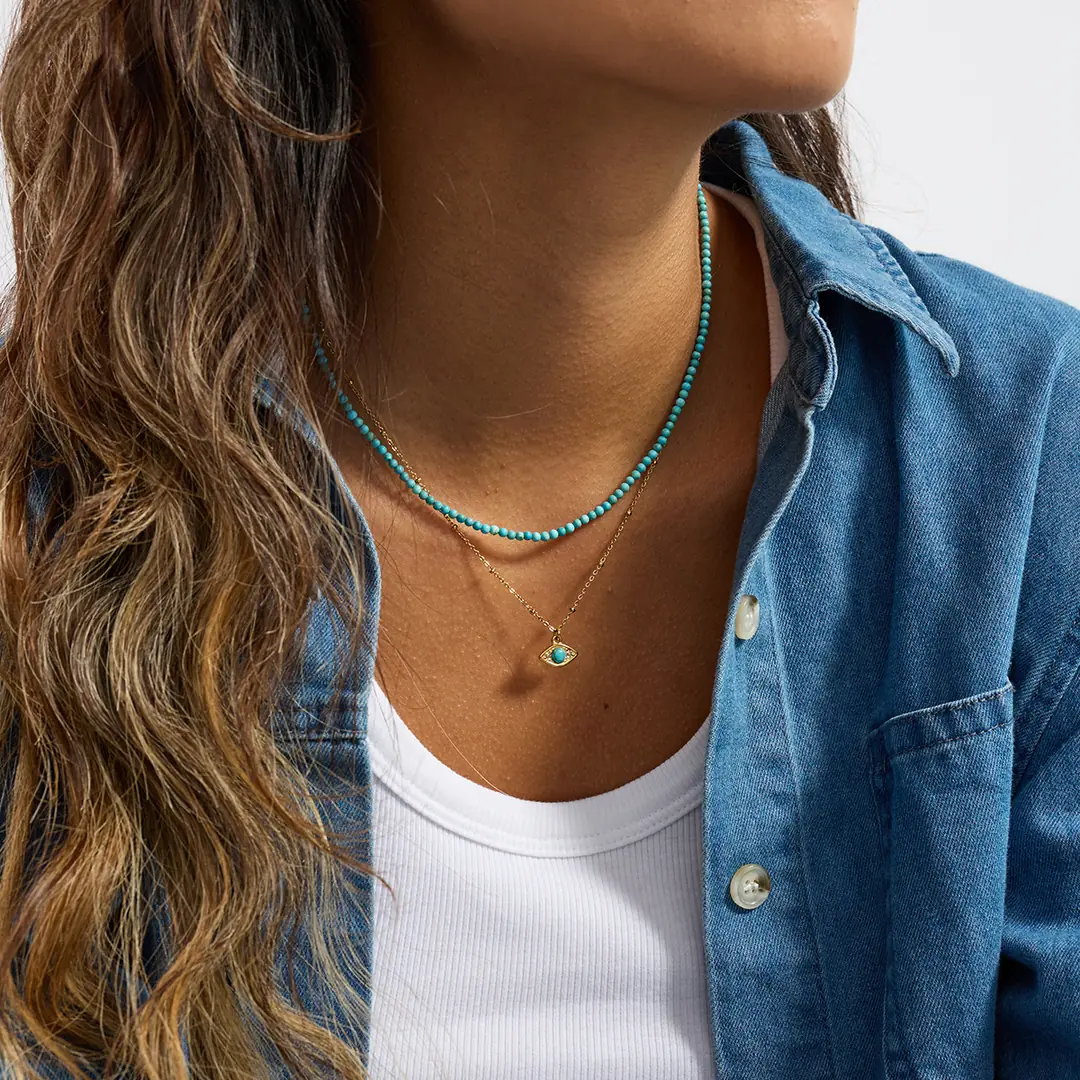 Occhiara Necklace | Boncuklu Kolye 5