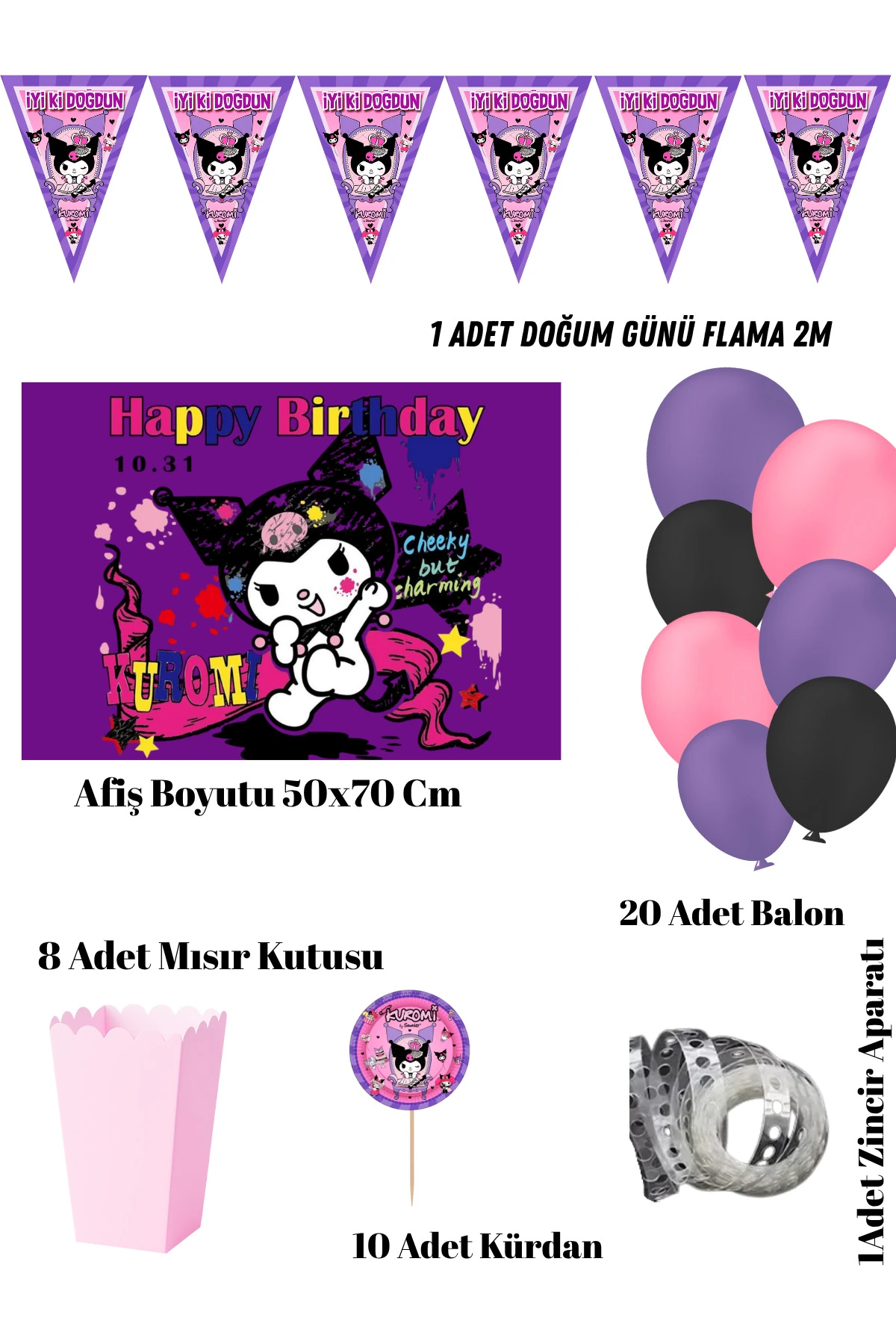 KurOmi Doğum Günü Parti Seti