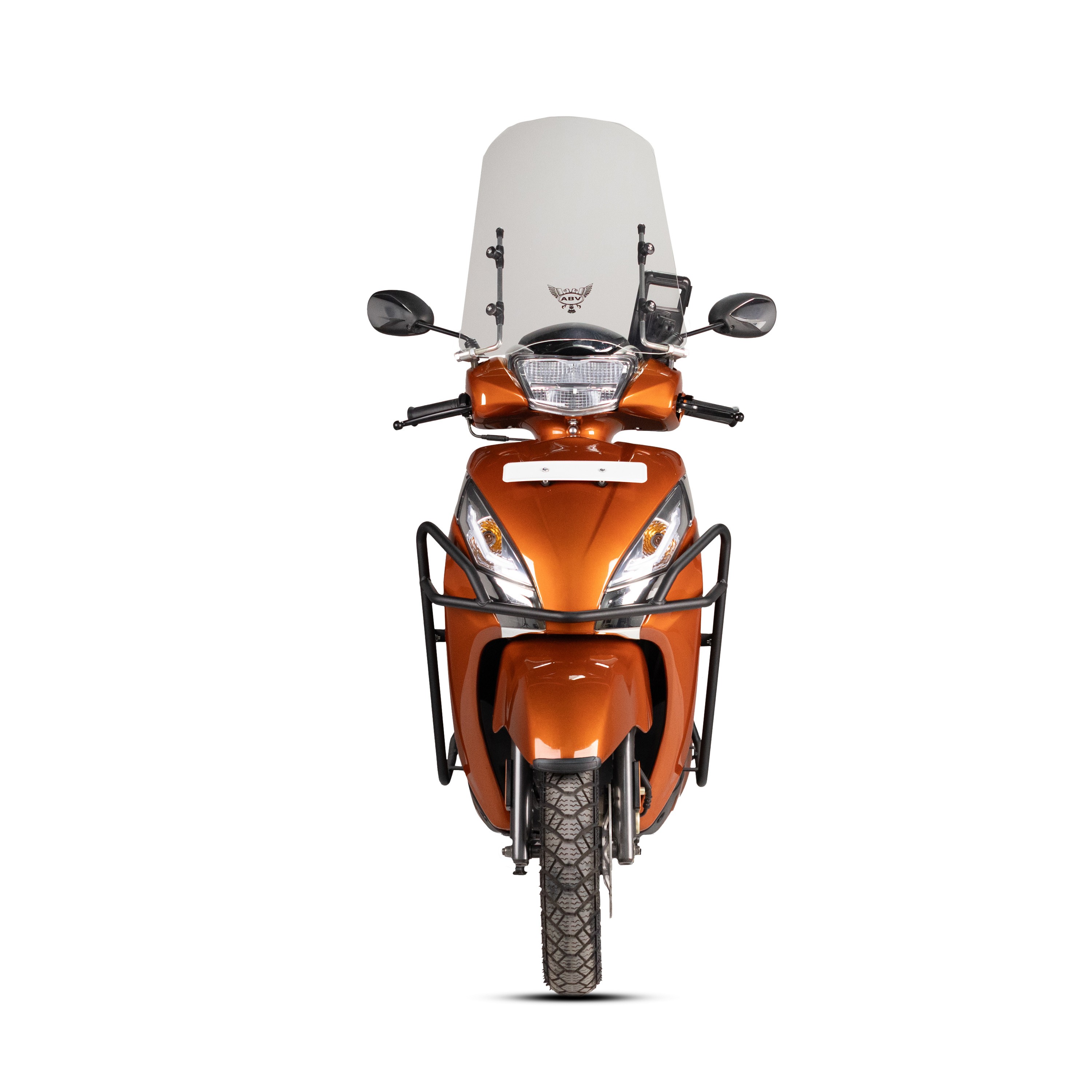 Moto-Knight TVS Jupiter 125 2023 - 2024 Tam Uyumlu Motor Koruma Demiri + Topcase Çanta Demiri Seti Siyah