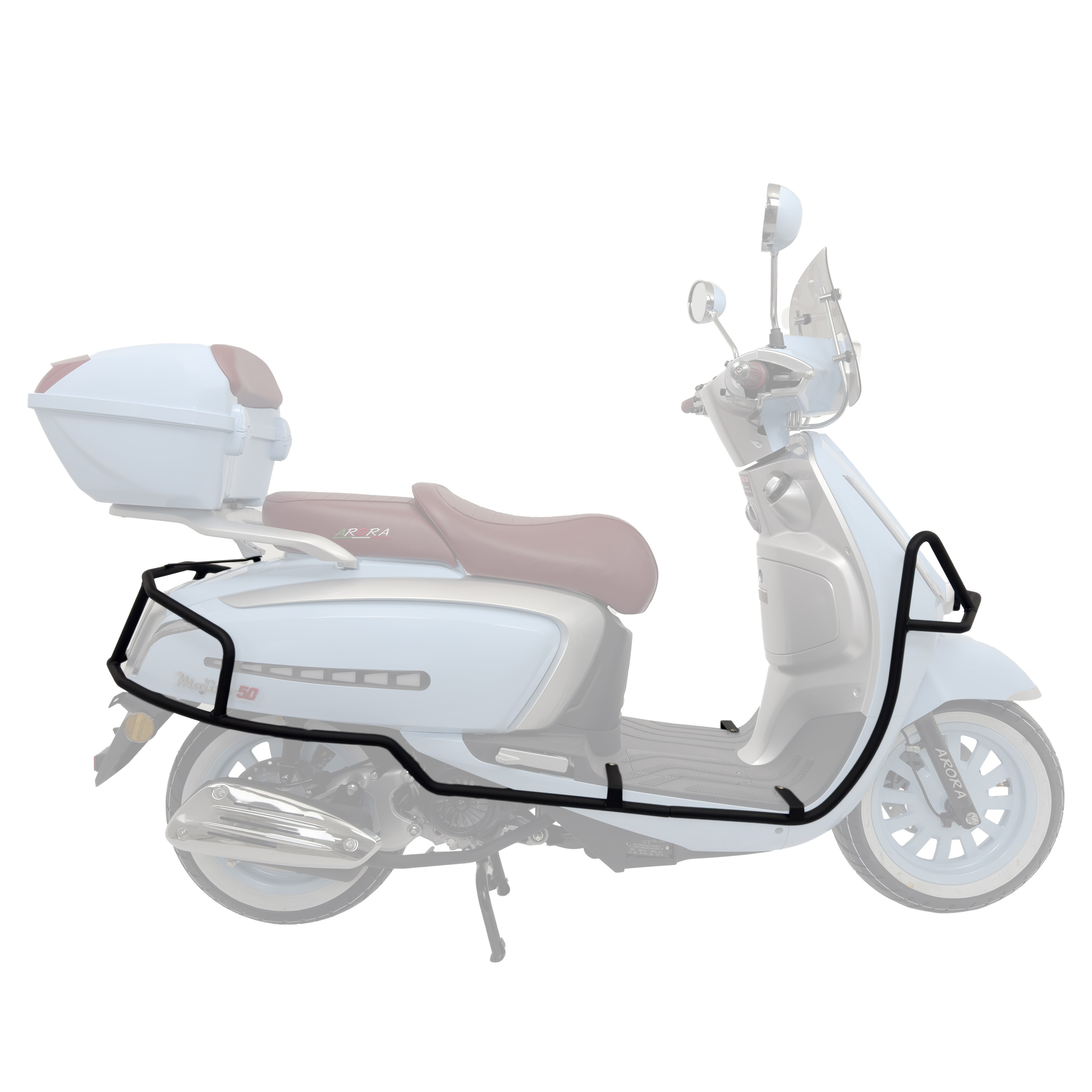 MOTO-KNIGHT Arora Mojito 50/125 CC Tam Uyumlu Motor Koruma Demiri
