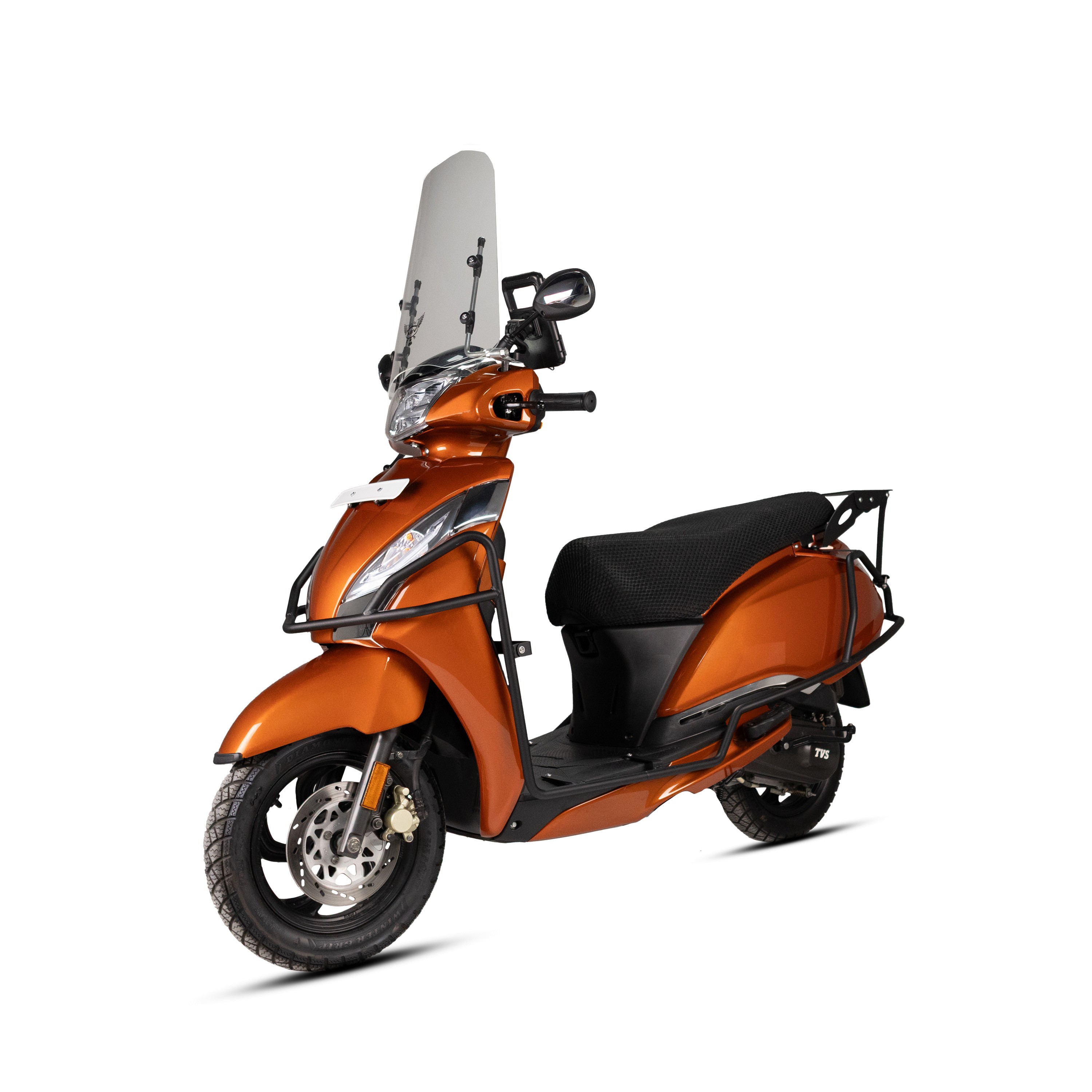 Moto-Knight TVS Jupiter 125 2023 - 2024 Tam Uyumlu Motor Koruma Demiri Siyah