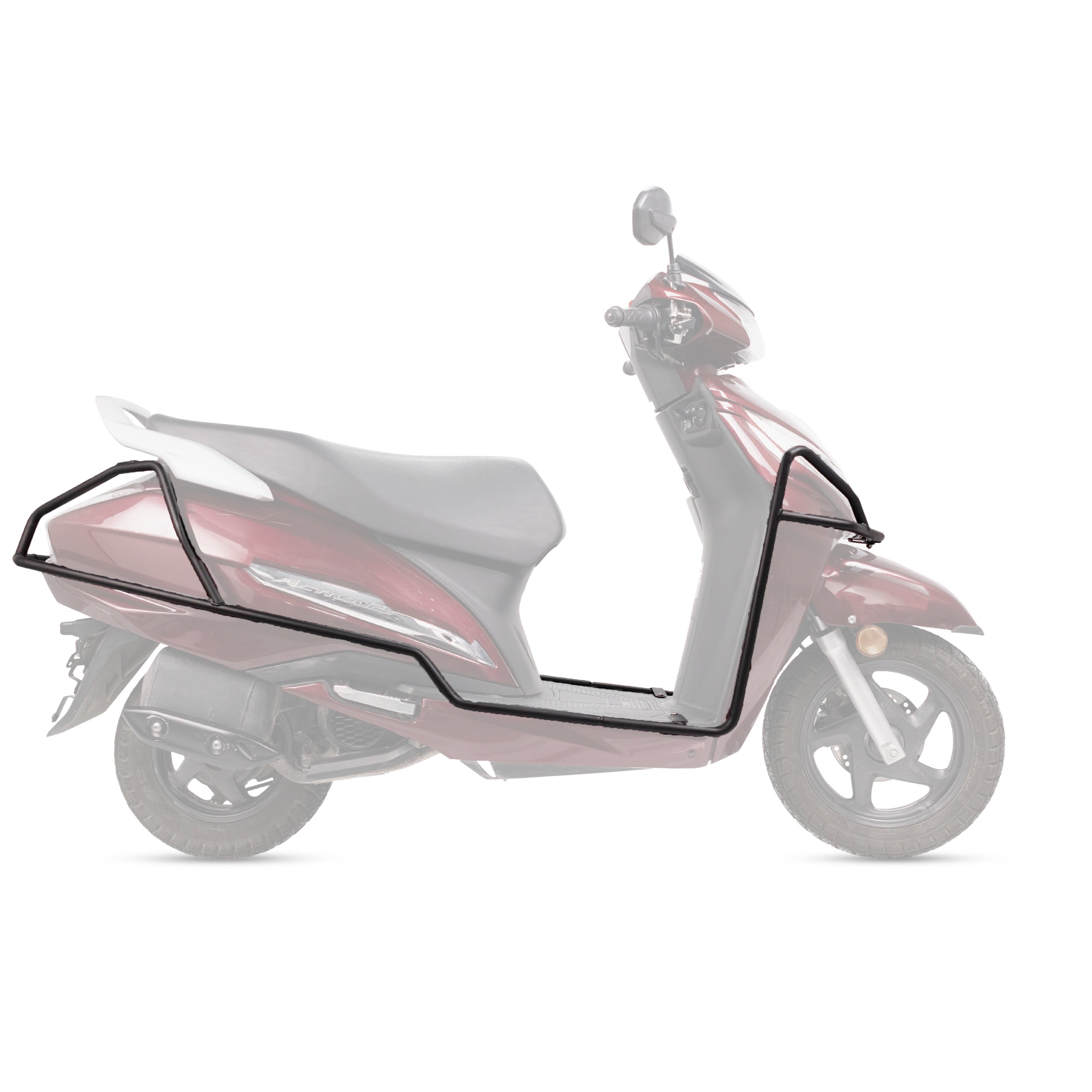 MOTO-KNIGHT Honda Activa 125 2023-2024 Tam Uyumlu Motor Koruma Demiri Siyah