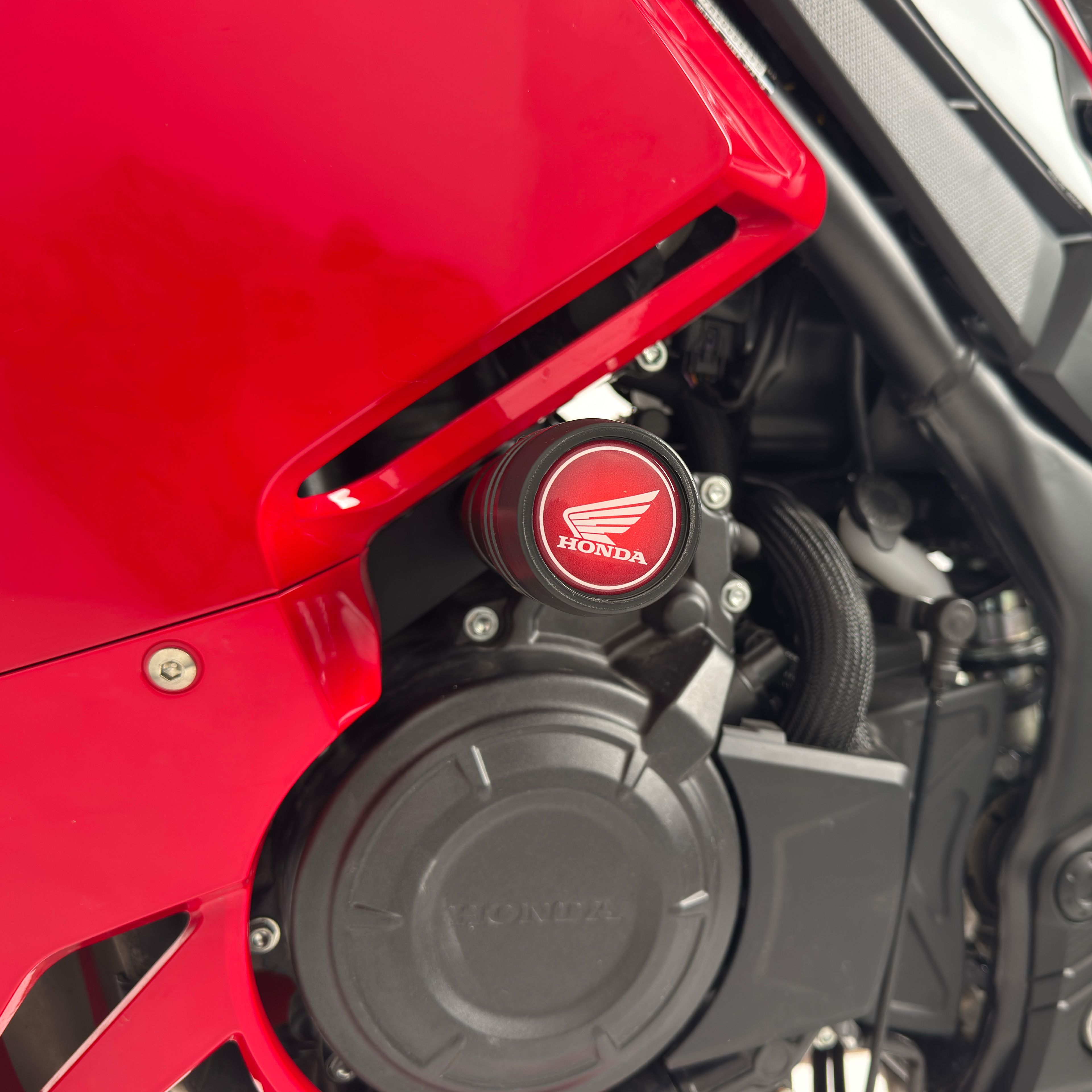 Moto-Knight Honda CBR 500R 2025 Özel Kalıp Şasi Destekli Tam Uyumlu Siyah Koruma Takozu