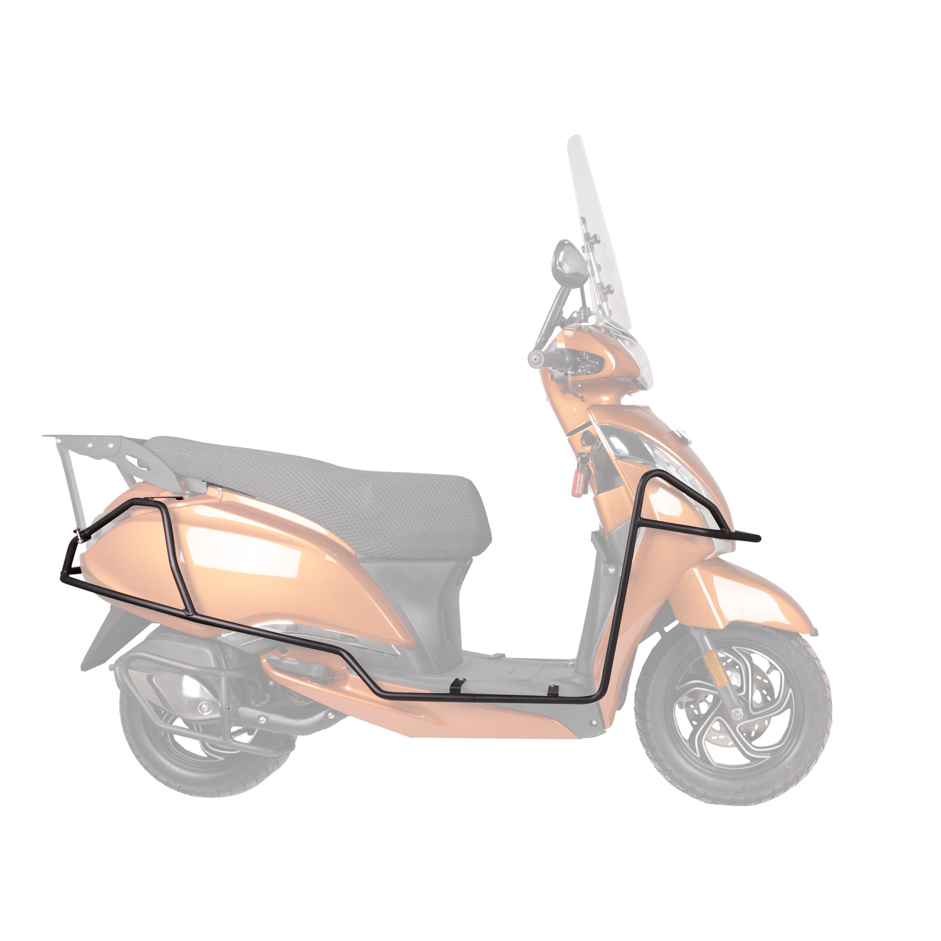 Moto-Knight TVS Jupiter 125 2023 - 2024 Tam Uyumlu Motor Koruma Demiri Siyah