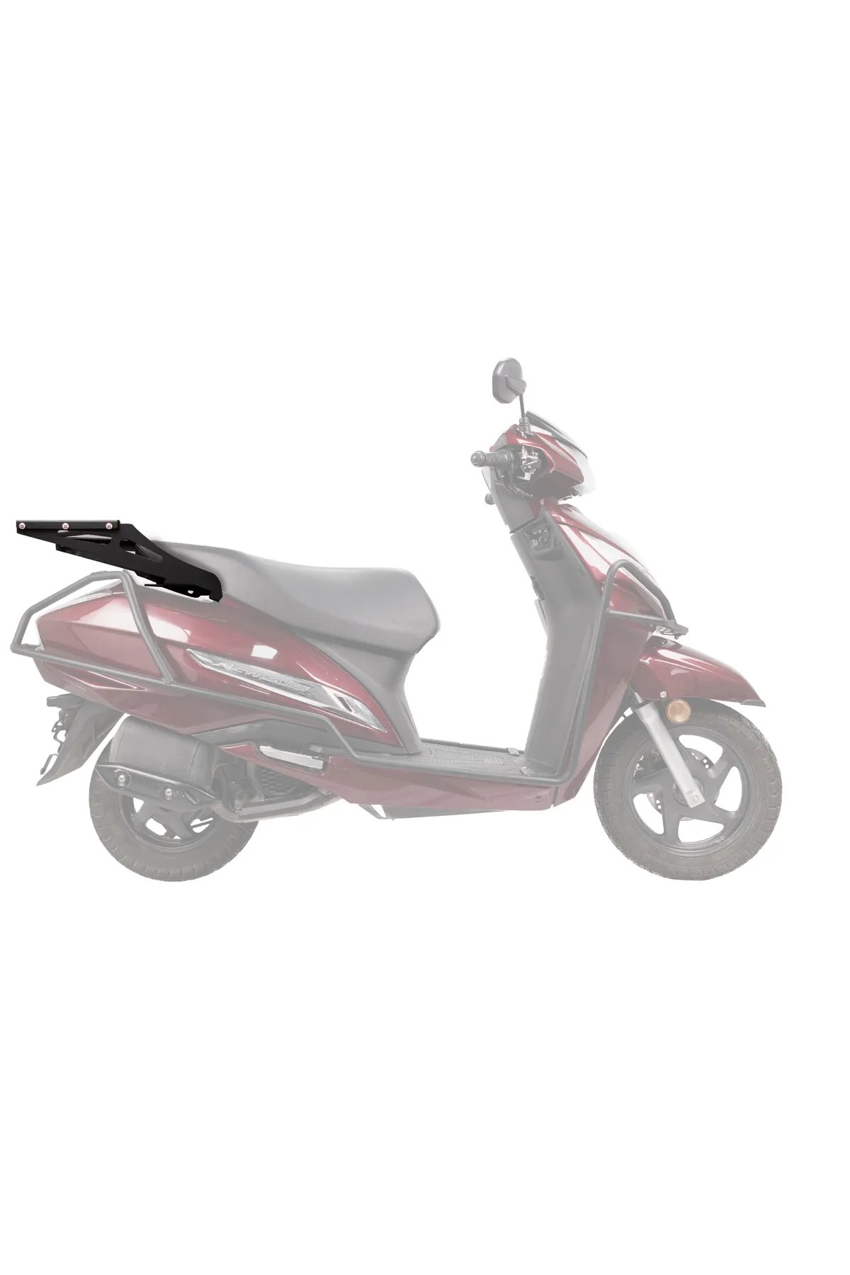 MOTO-KNIGHT Honda Activa 125 2023-2024 Tam Uyumlu Çanta Demiri Siyah