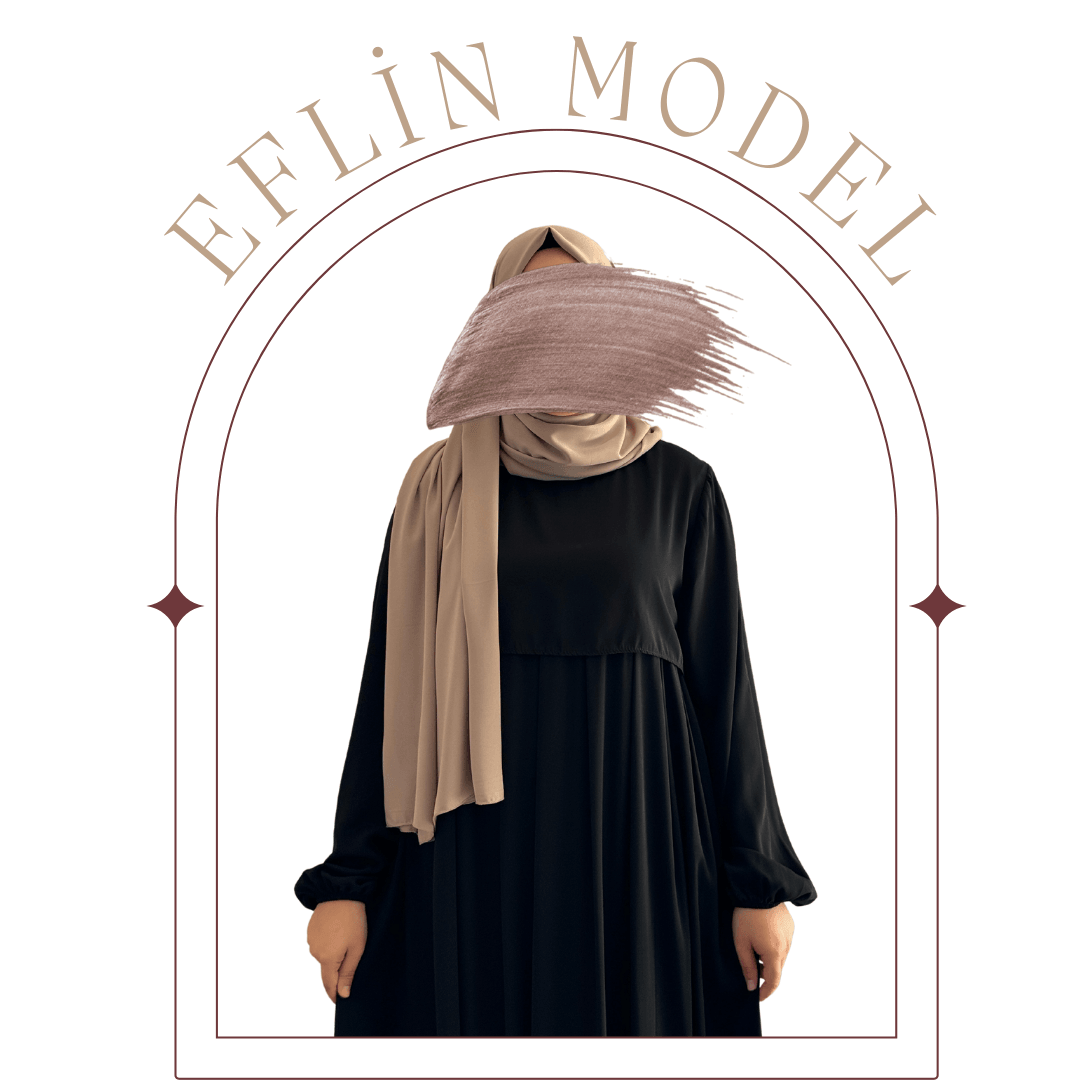 Pileli Eflin Model  - Siyah