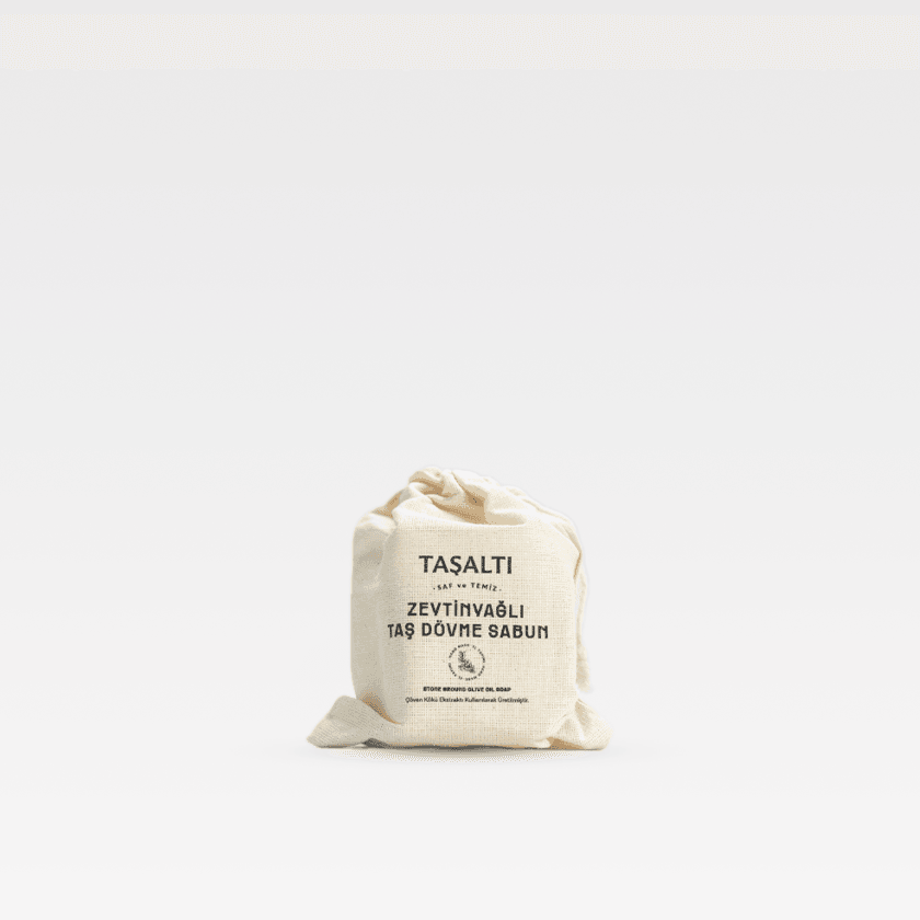 ZEYTİNYAĞLI TAŞ DÖVME KESELİ SABUN 120 GR