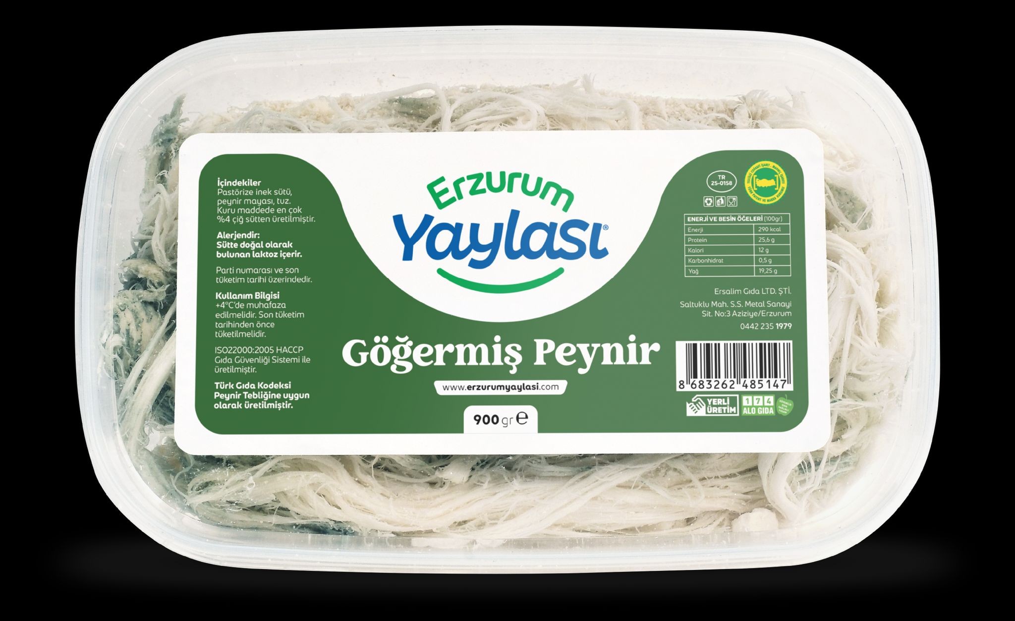 Erzurum Yöresel Göğermiş Peynir (1kg)