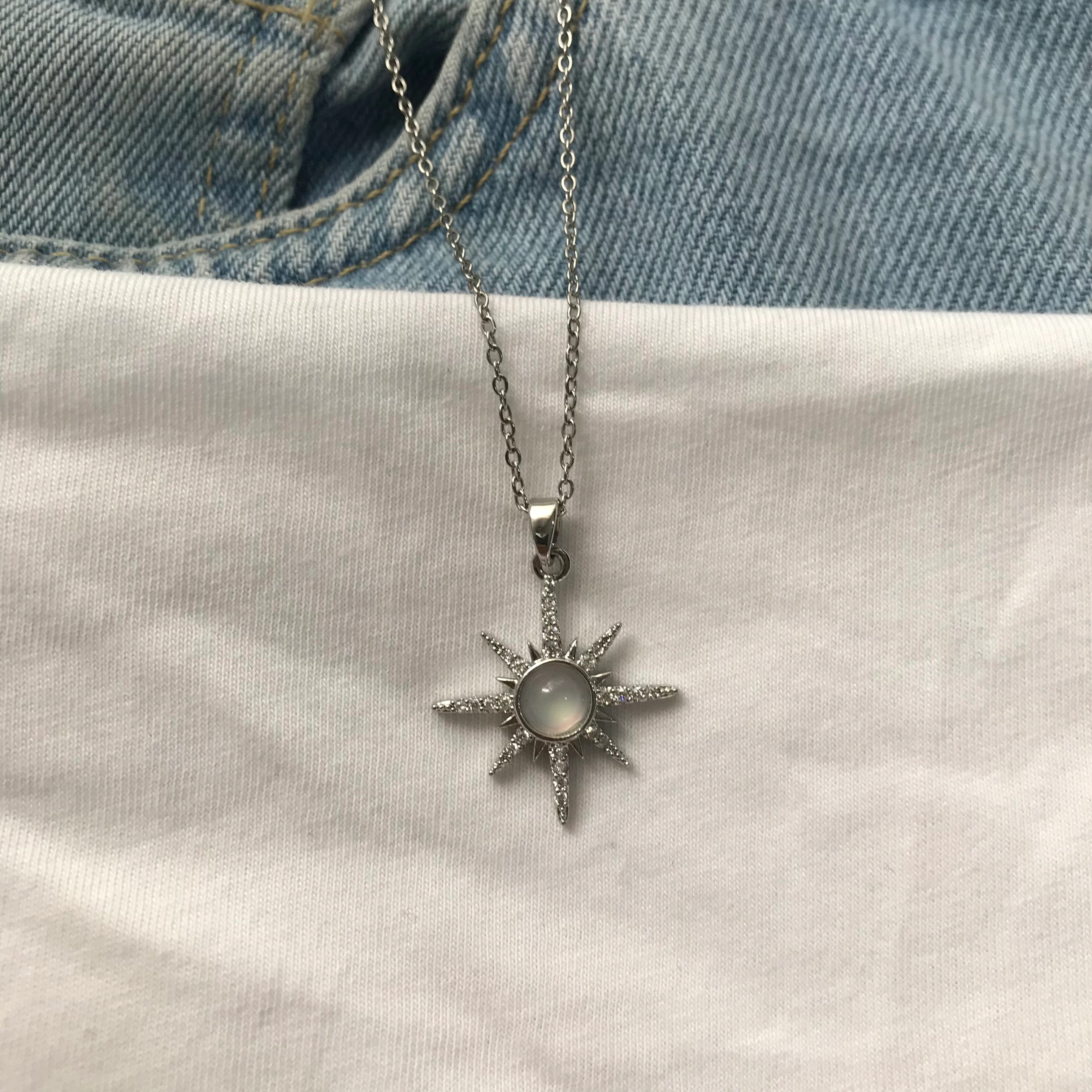 Çelik Yıldız Kolye 