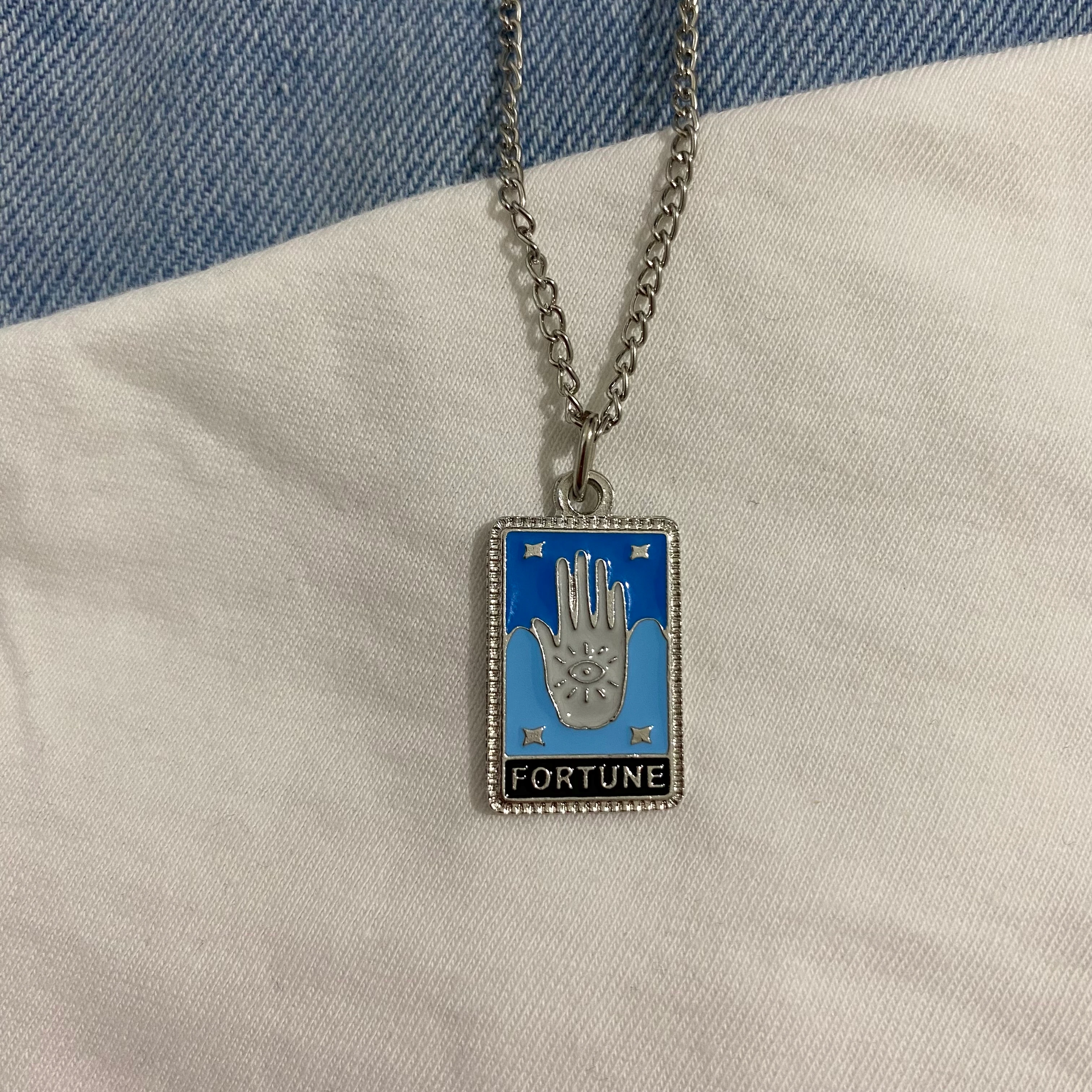 Fortune Tarot kart kolye