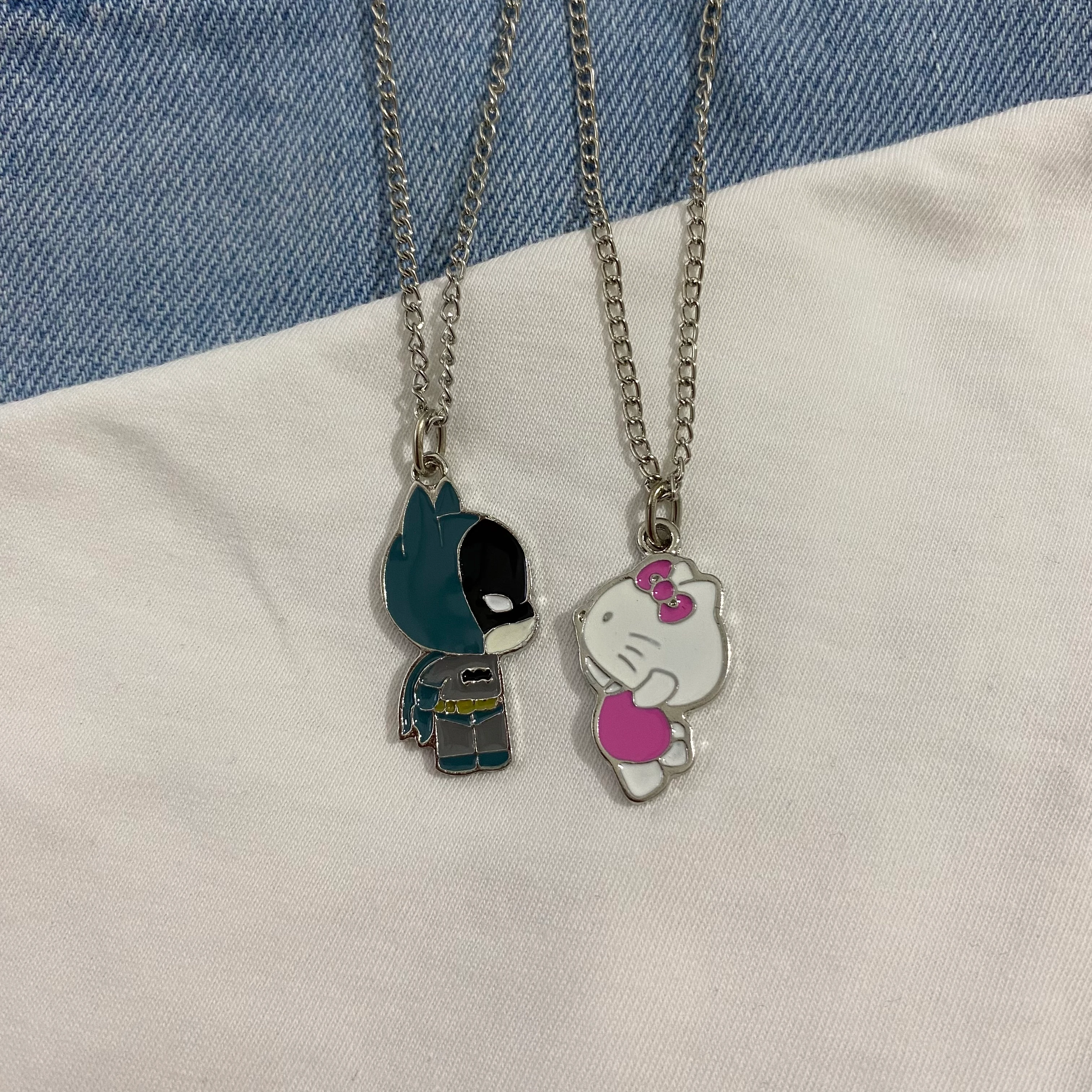 Batman Hellokitty Çift Kolye 