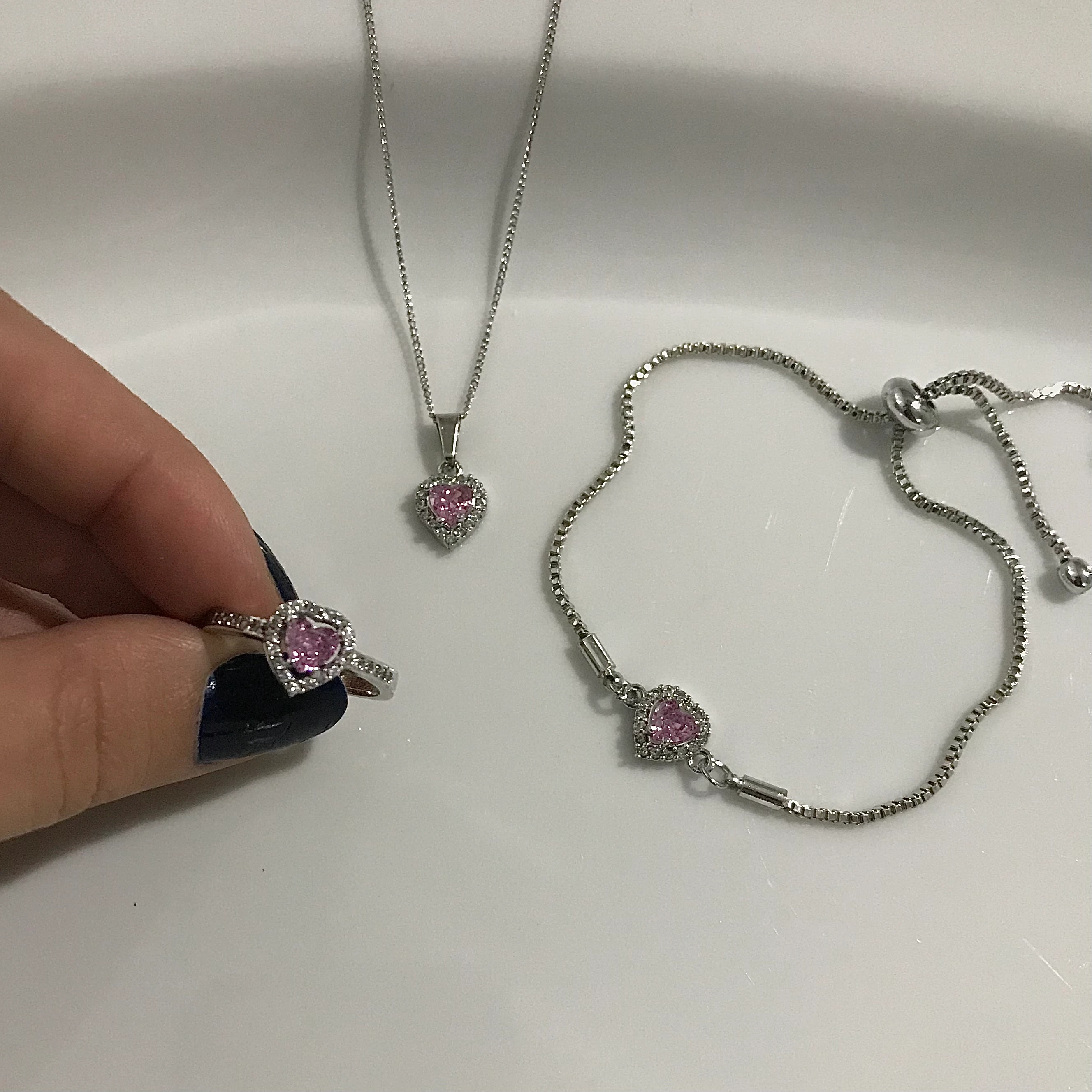 Pembe Pandora Set 