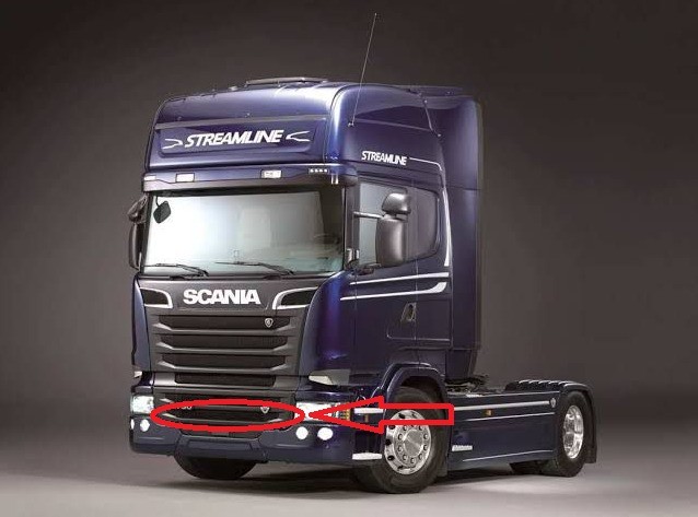 SCANİA 6 SERİSİ ALT PANJUR IZGARASI ALT 1870599