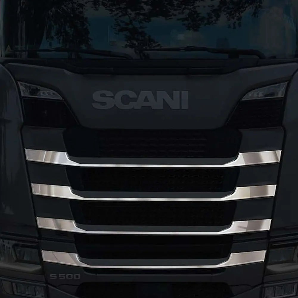 Scania 2016 Rear View SCANIA İÇİN İNCE PANJUR ÇITA KROMU (PRESLİ) S/R 2016+
