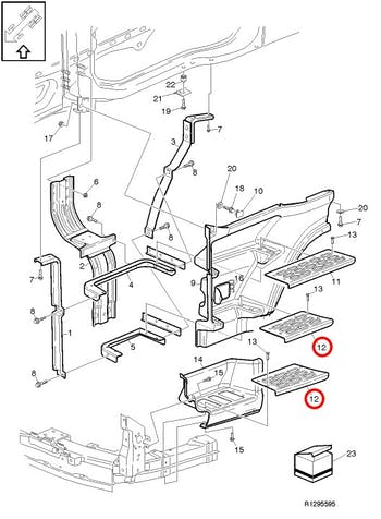 VOLVO FM 4 SOL BASAMAK (ALT VE ORTA UYUMLU) 20360788