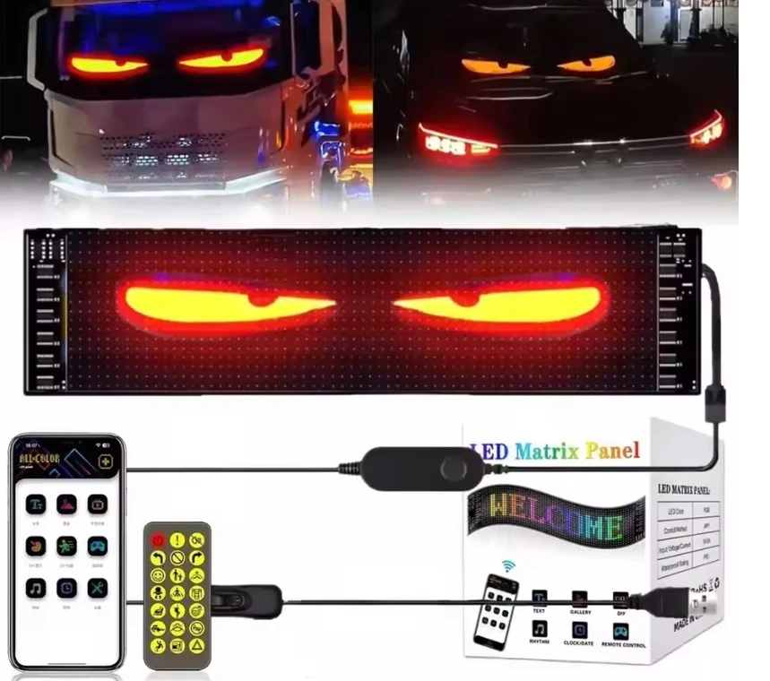 ARAÇ CAM ÖNÜ LED GÖZ 20CMX175CM (USB) MERCEDES - VOLVO - SCANİA - RENAULT - DAF - İVECO - MAN