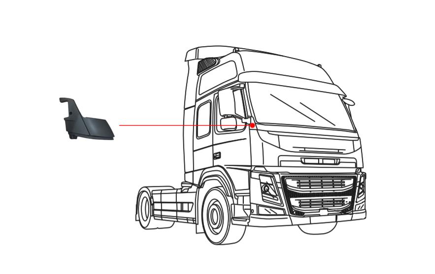VOLVO FM 4 CAM ALT SAĞ KÖŞE PLASTİĞİ 82448104