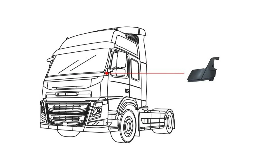 VOLVO FM 4 CAM ALT SOL KÖŞE PLASTİĞİ 82448110