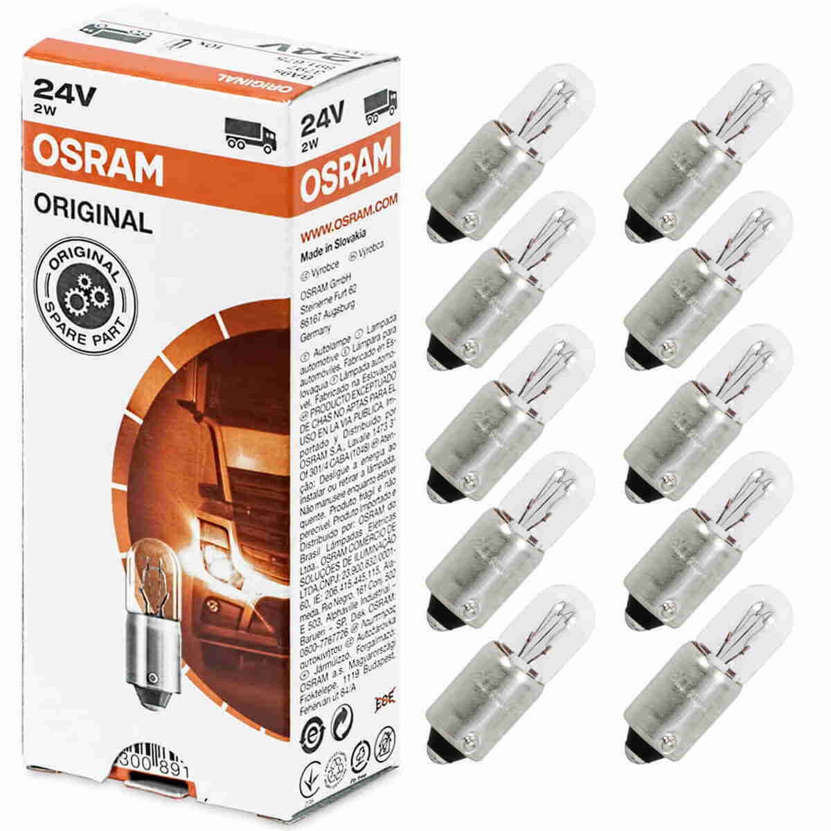 AMPÜL 24V 53 2W OSRAM.3797 (10 ADET)