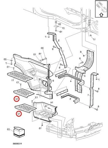 VOLVO FM 4 SAĞ BASAMAK (ALT VE ORTA UYUMLU) 20360789
