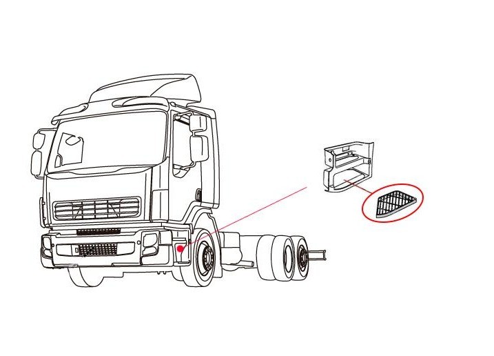 VOLVO FE BASAMAK ALT SOL 20538012