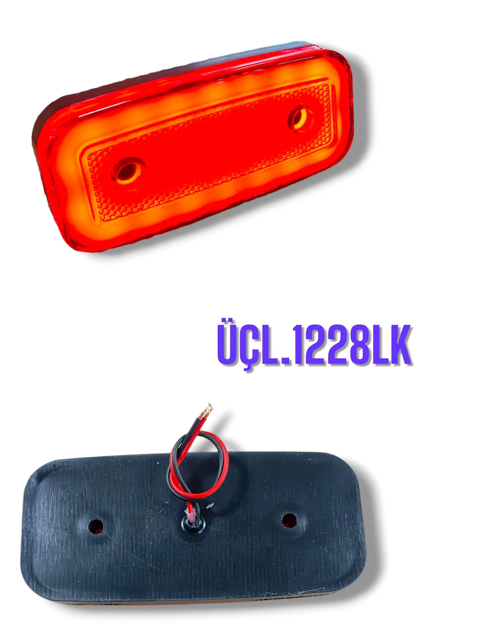SİDE MARKER OVAL NEON KIRMIZI