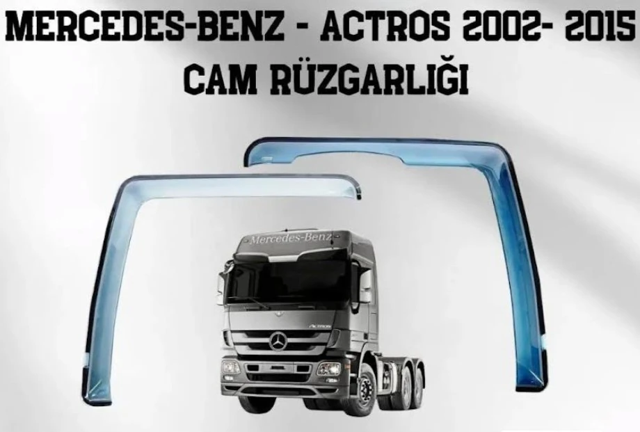 ACTROS MP1-MP2-MP3 CAM RÜZGARLIK TAKIMI SAĞ SOL ŞEFFAF SİYAH