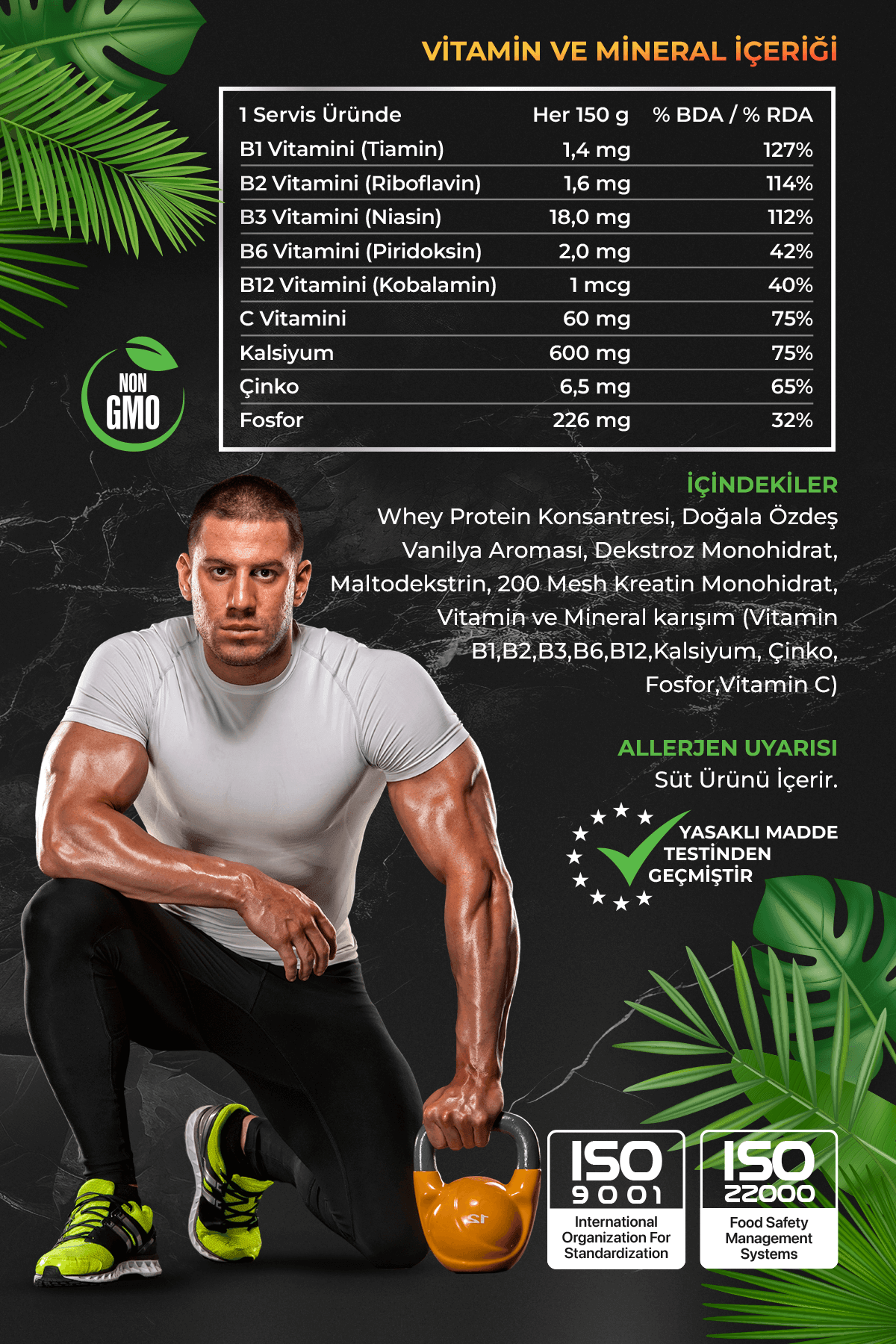 Mass Gainer 3.000G Vanilya Aroma (20 SERVİS) - Kilo Alımına Yardımcı
