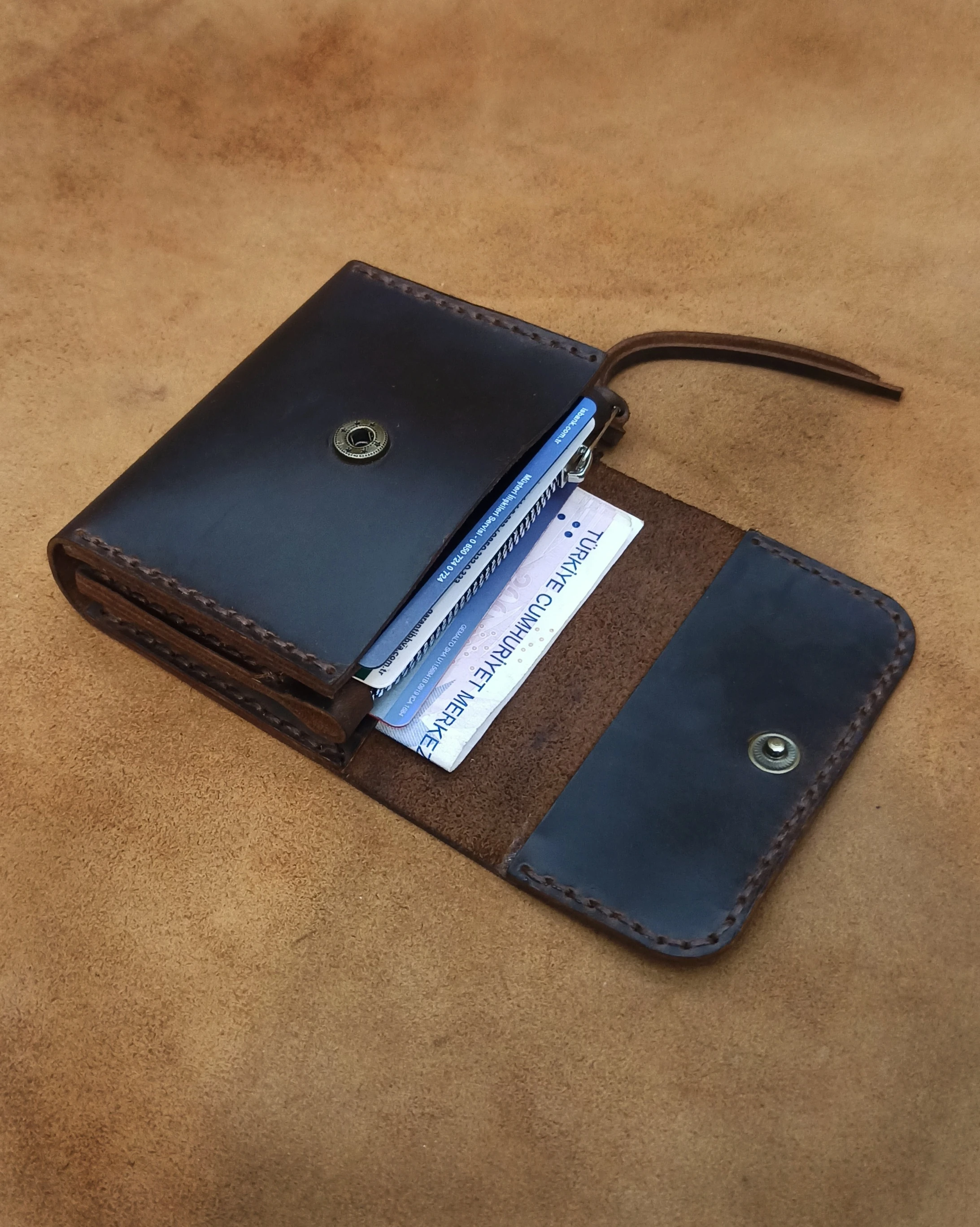 Kapaklı Avuç İçi Cüzdan