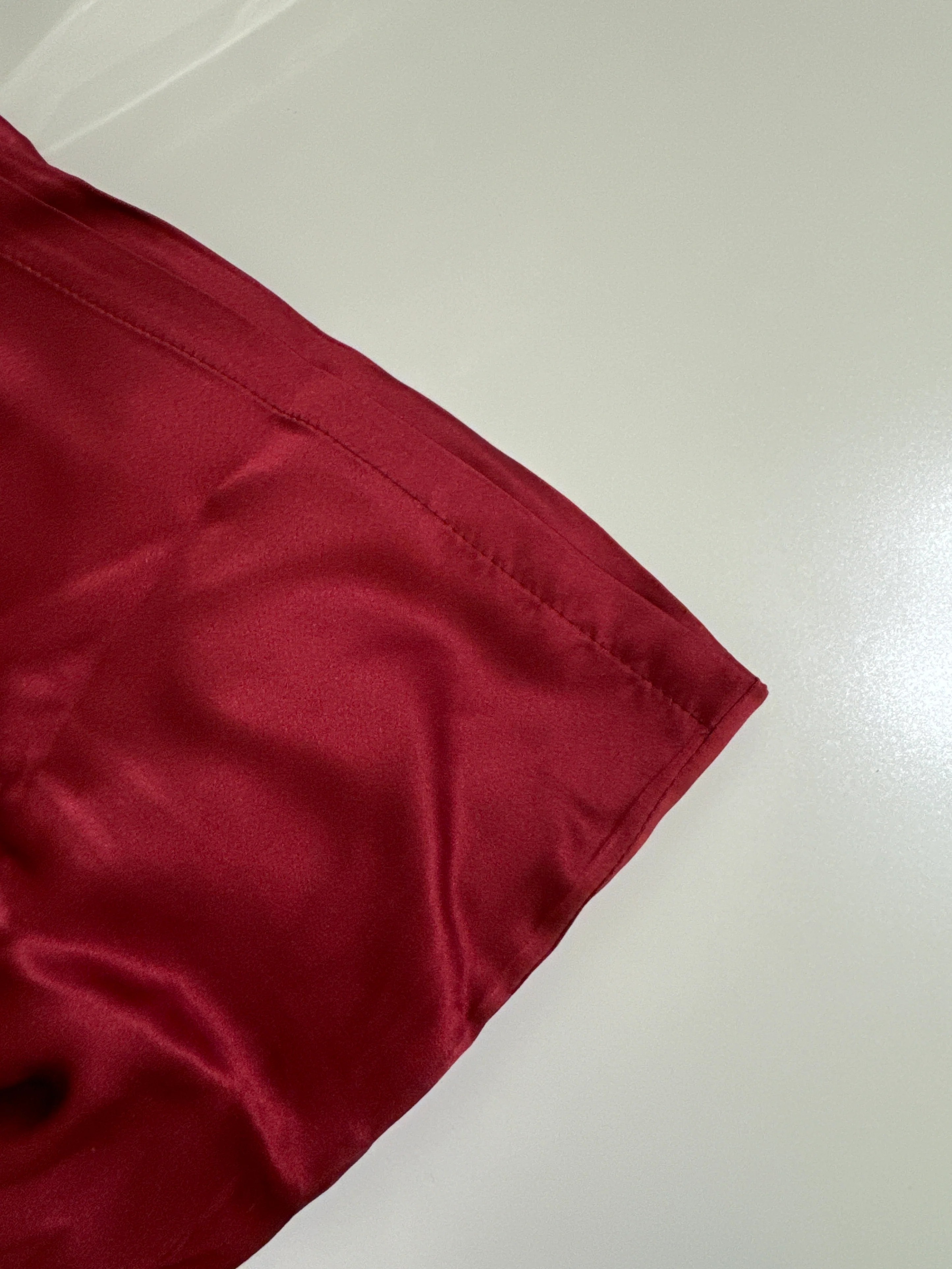 İpek Yastık Kılıfı Bordo