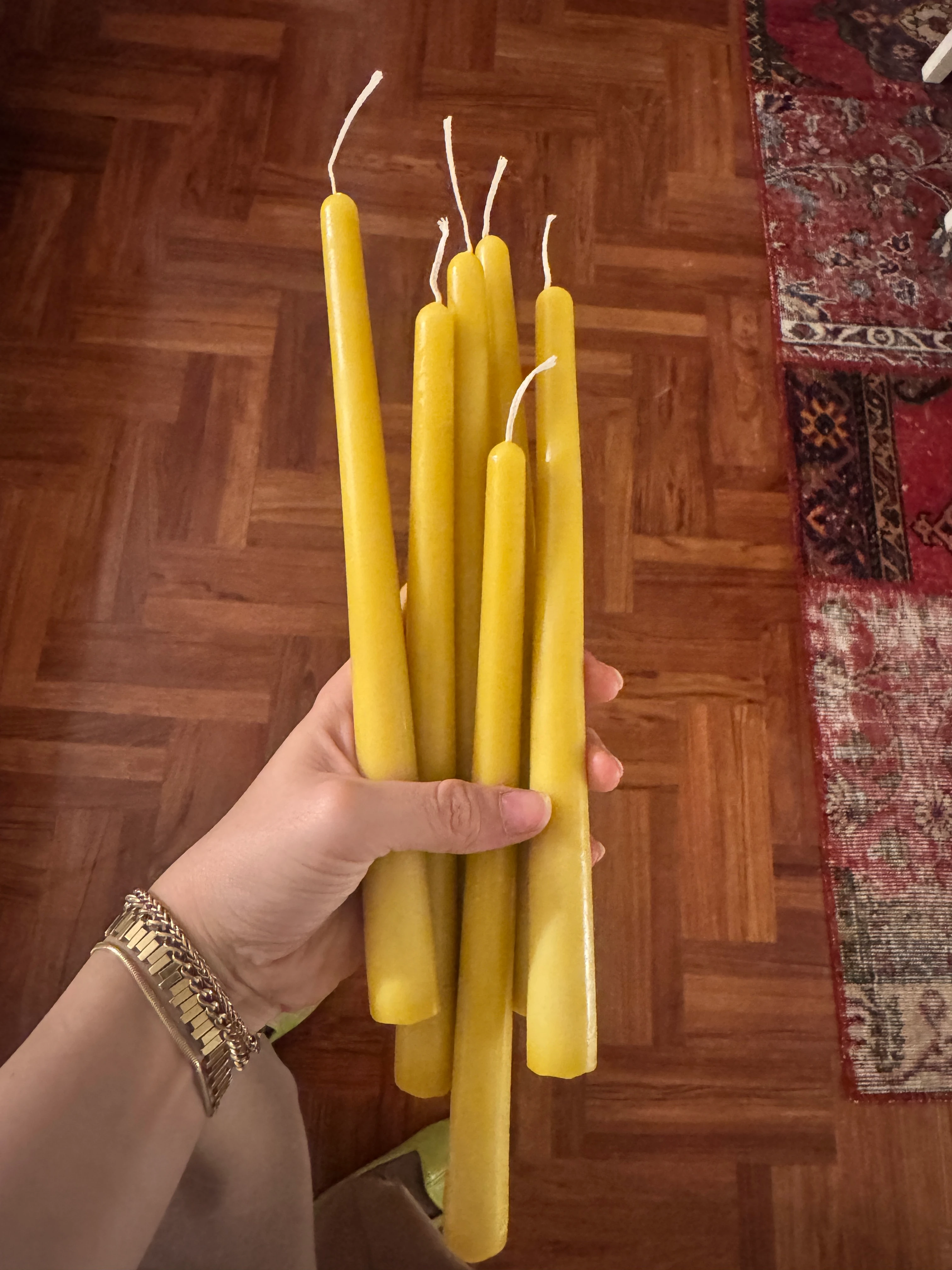 Doğal Balmumu Şamdan Mum