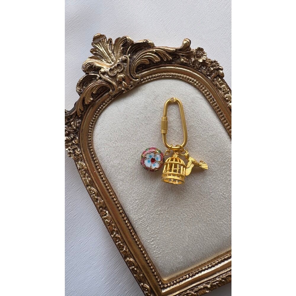 Kuş ve kafes charm