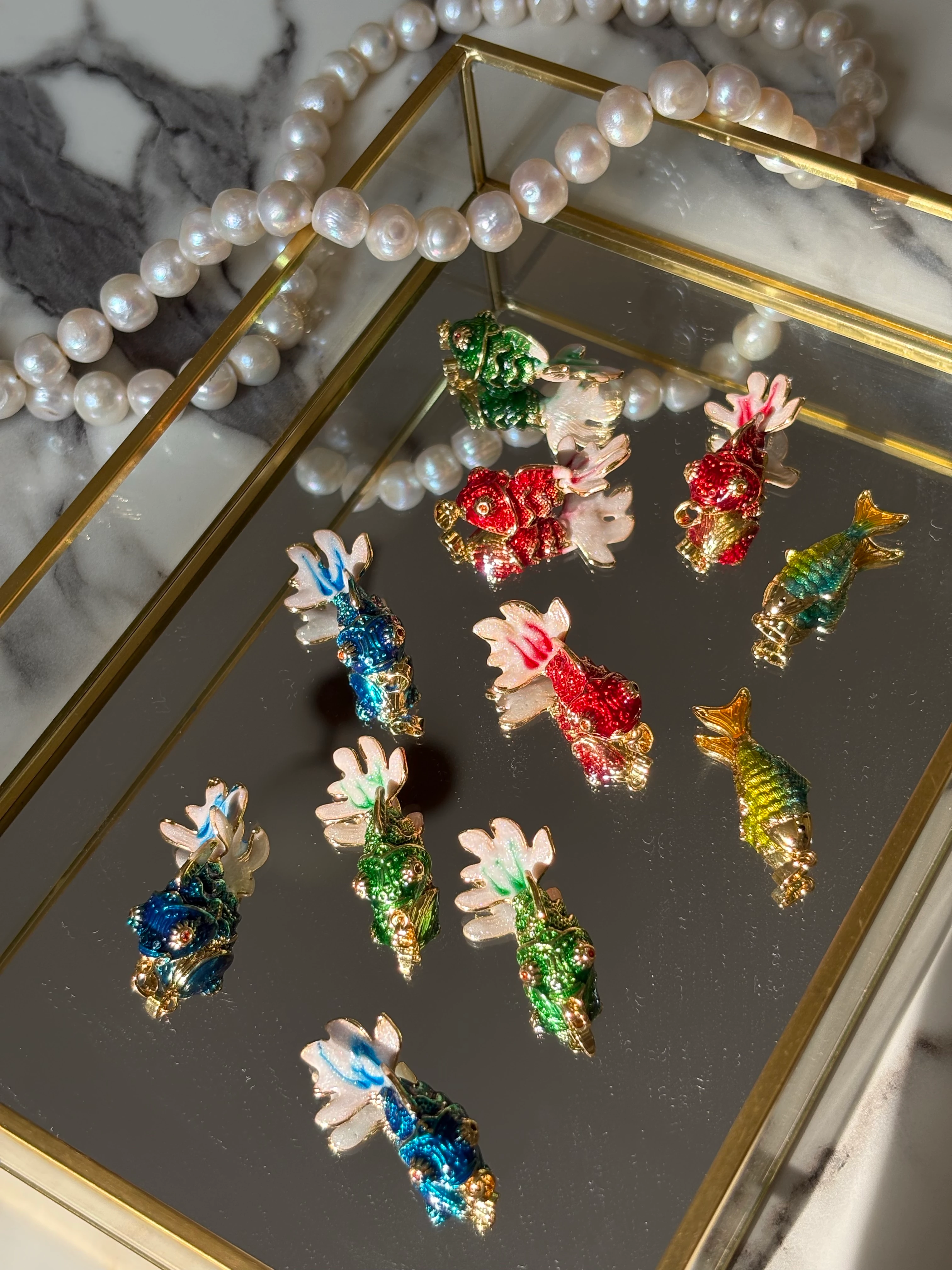 renkli beta balık charm