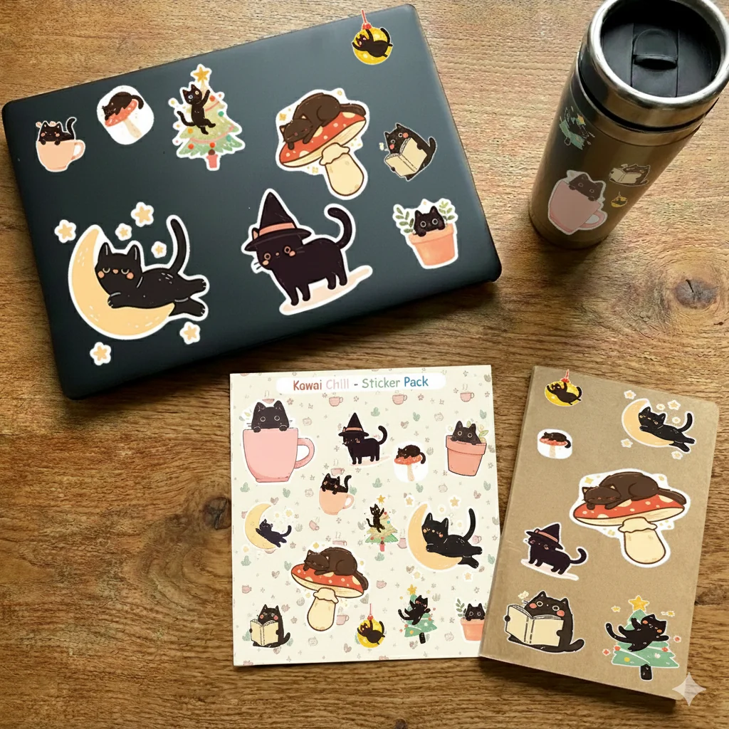 Kawaii Chill Sticker Pack