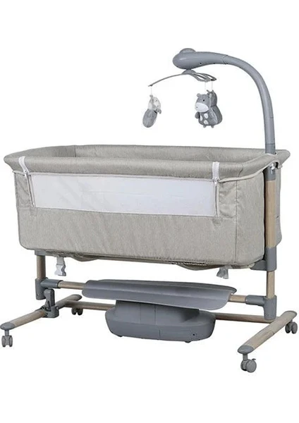 Prego 4091 Carmela Elektrikli Anne Yanı Beşik 57x93 cm BEJ