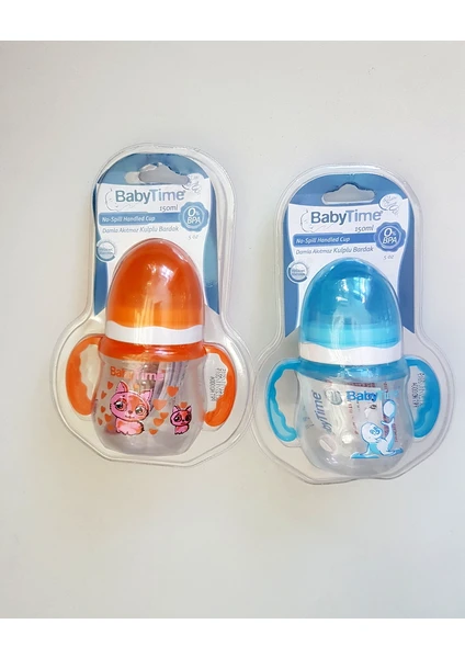 BABYTIME DAMAKLI AKITMAZ KULPLU BARDAK 150 ML.