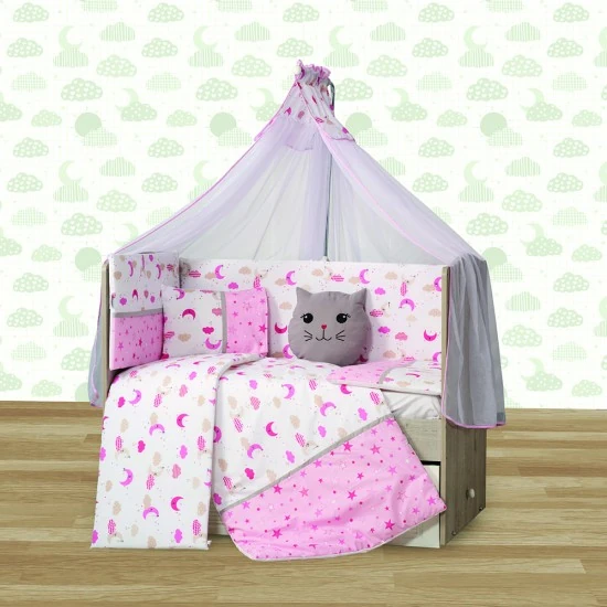 BABYHOPE HİLAL UYKU SETİ PEMBE