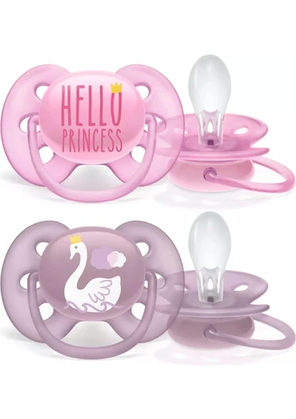 Philips Avent SCF223/02 Ultra Soft Silikon Emzik 6-18 Ay Kız