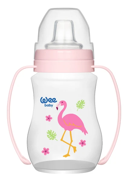 Wee Baby Antikolik Akıtmaz Kulplu PP Bardak 250 ml