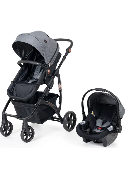 SUNNY BABY 9034 AİR MAX TRAVEL SİSTEM BEBEK ARABASI GRİ