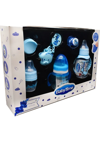 BABYTIME 5Lİ SET MAVİ - PEMBE