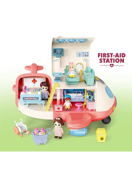 SESLİ AKSESUARLI HASTANE UÇAK