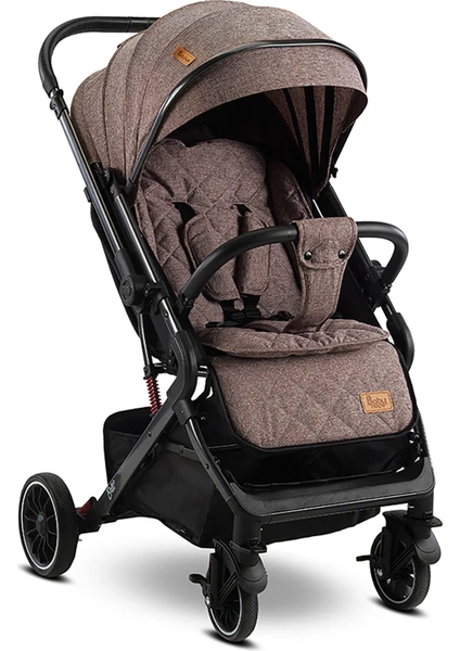 BABYHOPE BELLA ÇİFT YÖNLÜ BEBEK ARABASI KAHVE