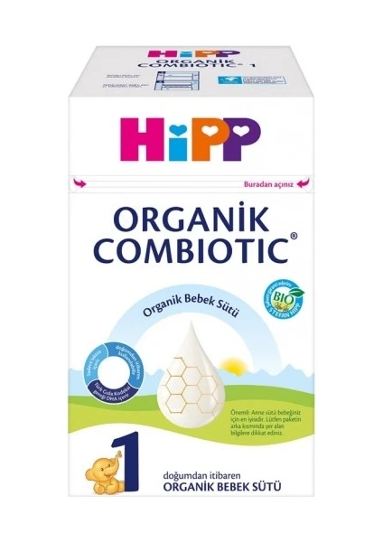HİPP 1 ORGANİC COMBİOTİC BEBEK SÜTÜ 600 gr